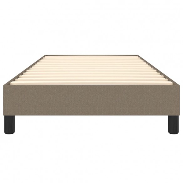 Lit Taupe 90x200 cm Tissu
