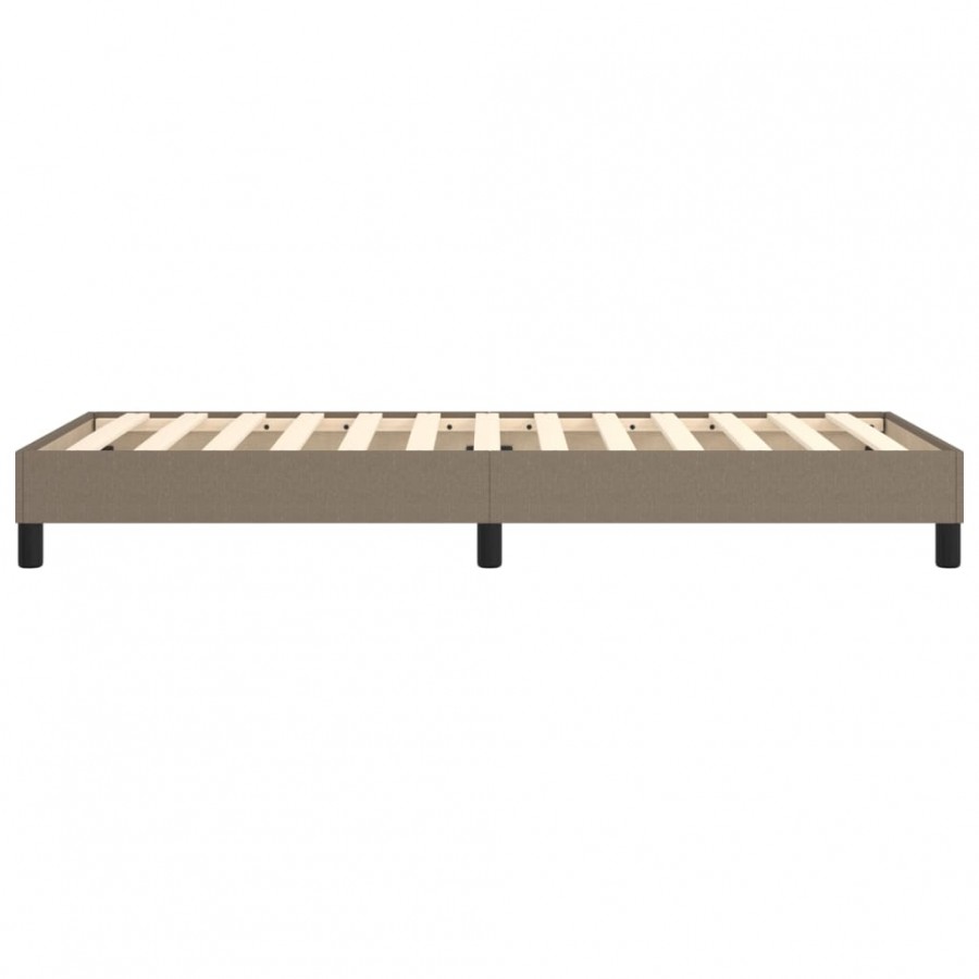 Lit Taupe 90x200 cm Tissu