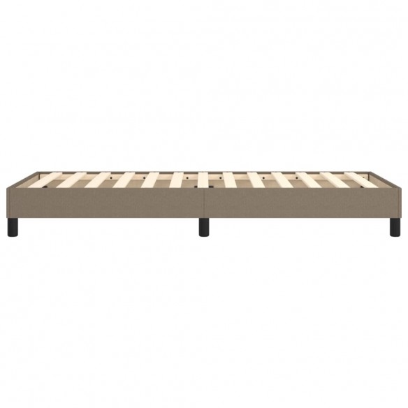 Lit Taupe 90x200 cm Tissu