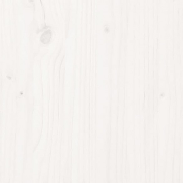 Banc Blanc 80x41x77 cm Bois de pin massif