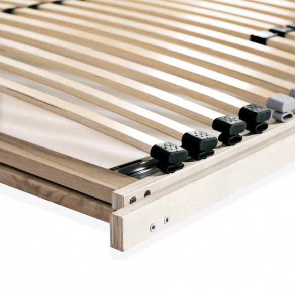 Cadre avec 28 lattes 7 zones 140 x 200 cm