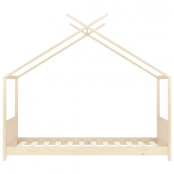 Lit d'enfant Bois de pin massif 70x140 cm