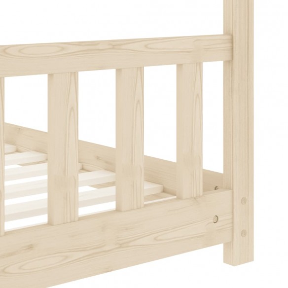 Lit d'enfant Bois de pin massif 70x140 cm