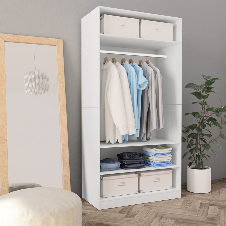 Garde-robe Blanc 100 x 50 x 200 cm 