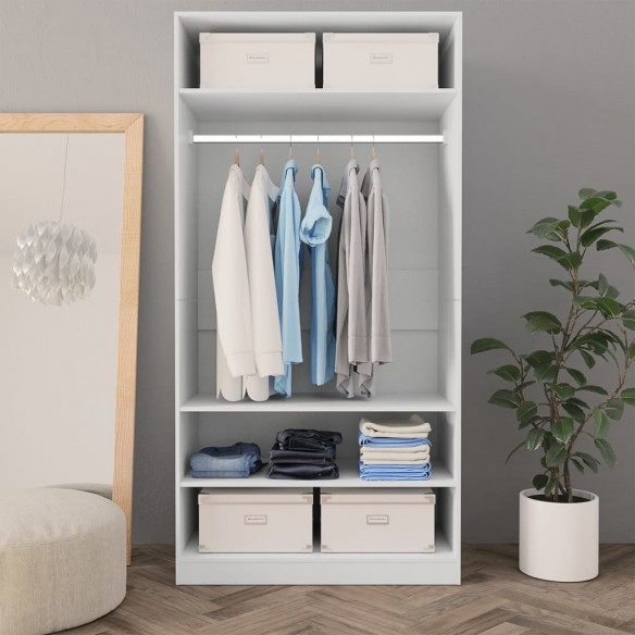 Garde-robe Blanc 100 x 50 x 200 cm 