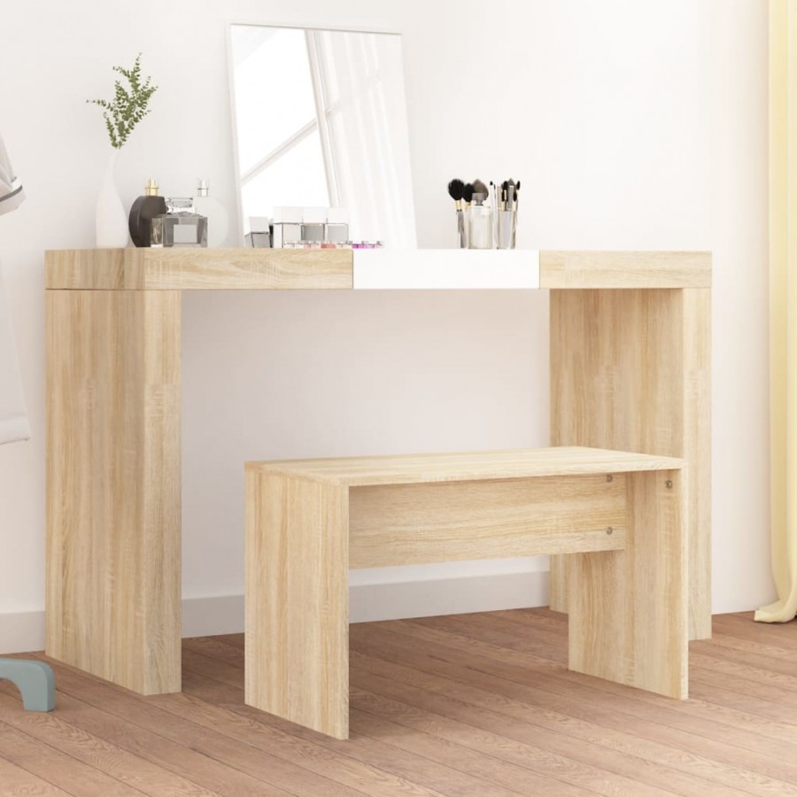 Tabouret de toilette Chêne sonoma 70x35x45 cm 