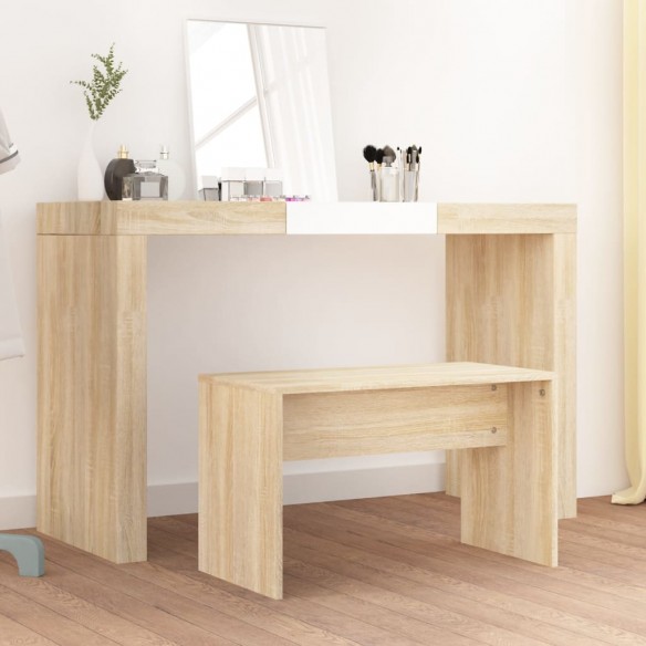 Tabouret de toilette Chêne sonoma 70x35x45 cm 