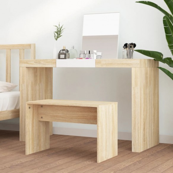 Tabouret de toilette Chêne sonoma 70x35x45 cm 