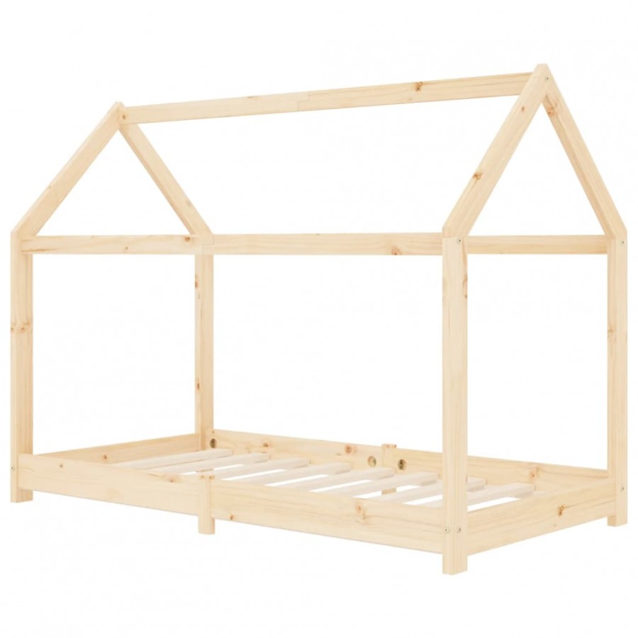 Lit d'enfant Bois de pin massif 80x160 cm