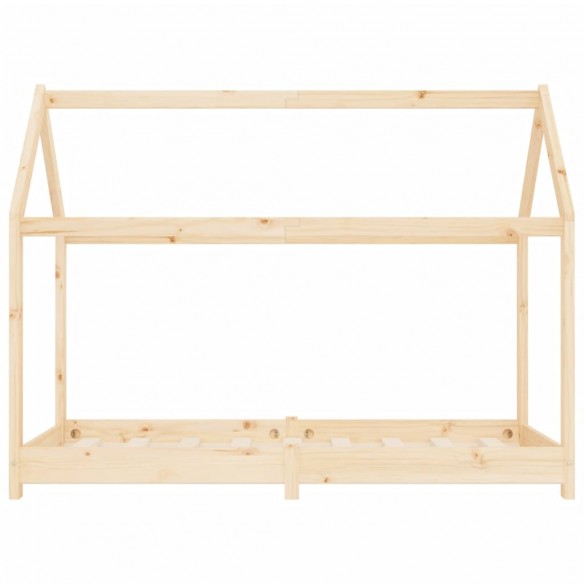 Lit d'enfant Bois de pin massif 80x160 cm