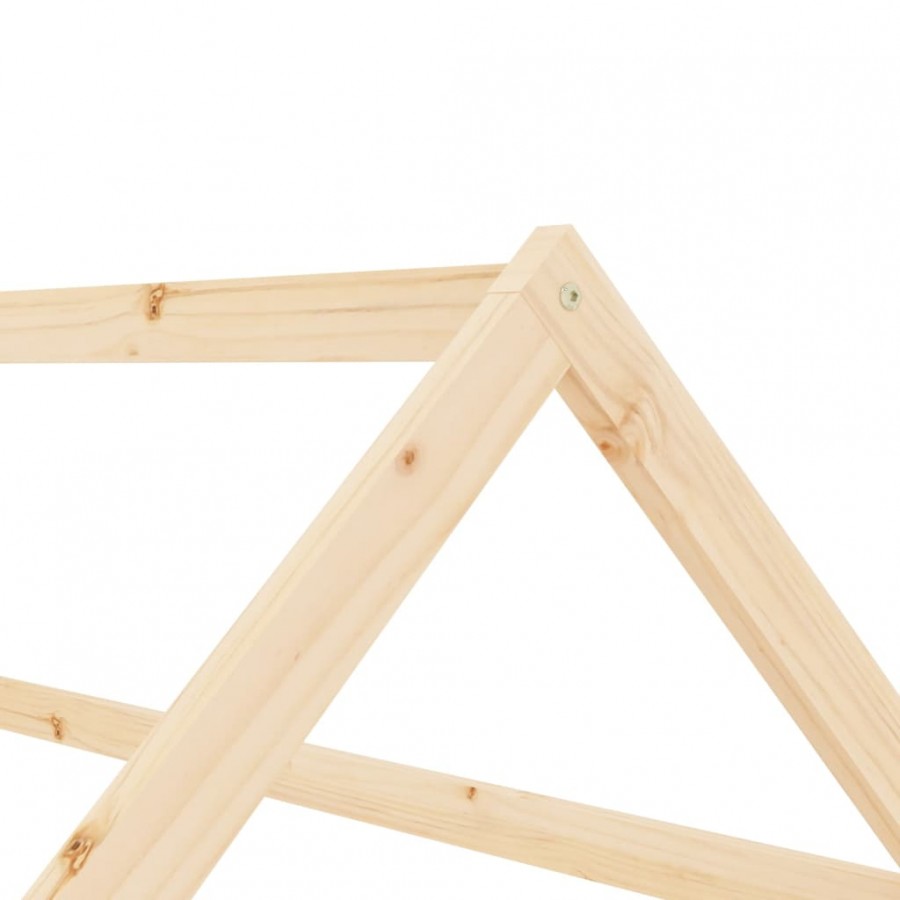 Lit d'enfant Bois de pin massif 80x160 cm