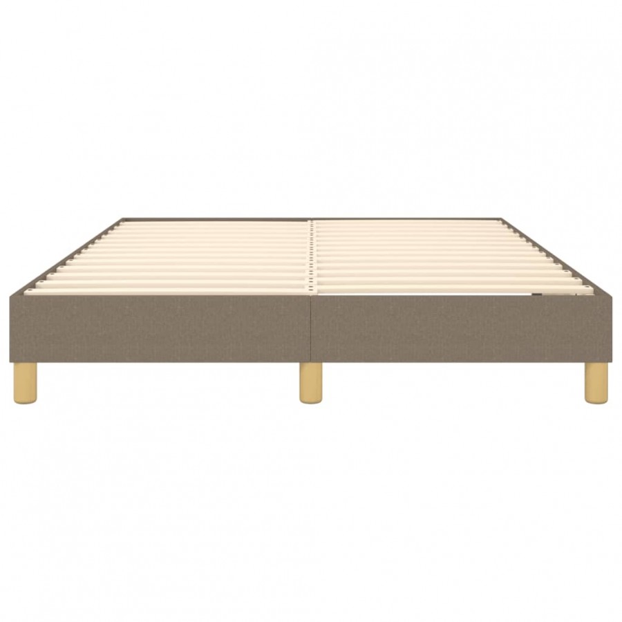 Lit Taupe 140x200 cm Tissu