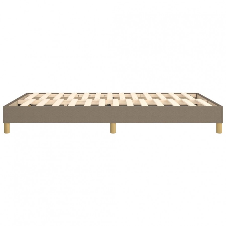 Lit Taupe 140x200 cm Tissu