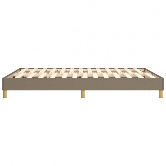 Lit Taupe 140x200 cm Tissu
