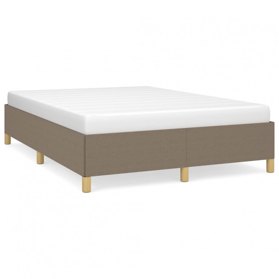 Lit Taupe 140x200 cm Tissu