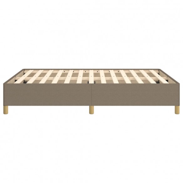 Lit Taupe 140x200 cm Tissu