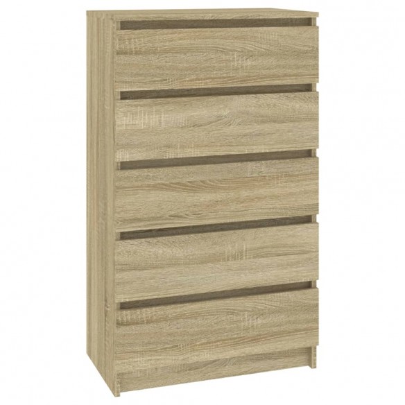 Commode Chêne sonoma 60x36x103 cm 