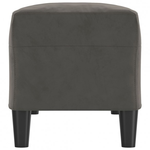 Banc Gris foncé 100x35x41 cm Velours