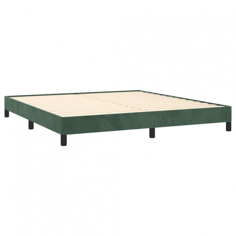 Lit Vert foncé 160x200 cm Velours