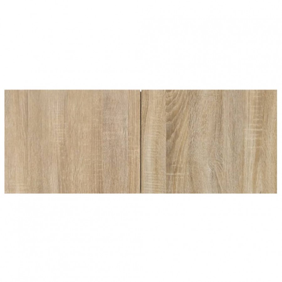 Meuble TV mural Chêne sonoma 