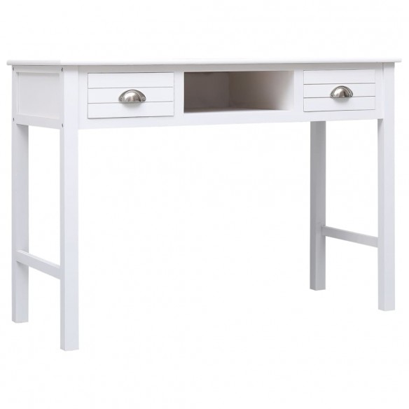 Buffet Blanc 108x45x76 cm Bois de Paulownia massif