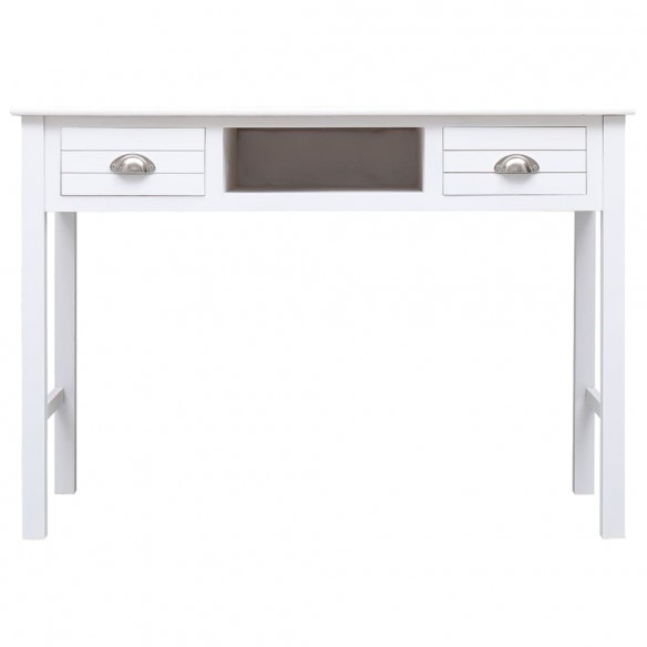 Buffet Blanc 108x45x76 cm Bois de Paulownia massif