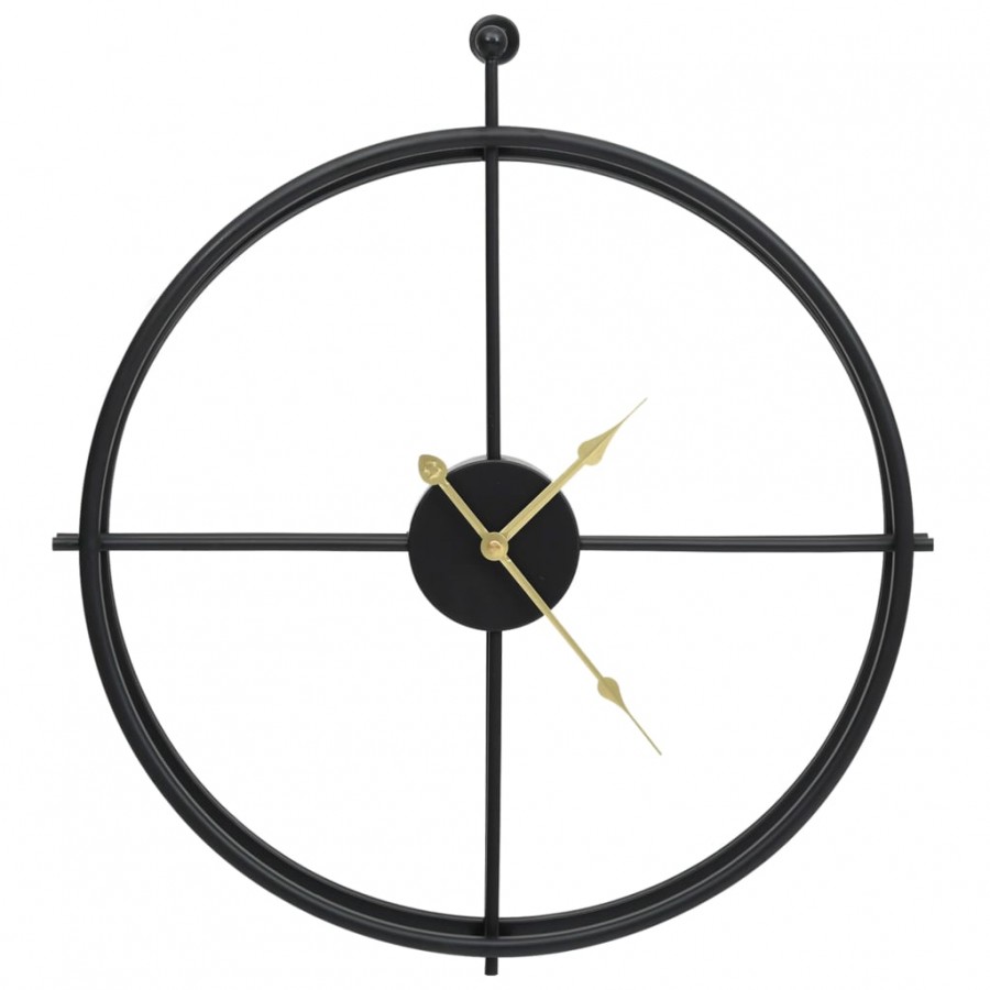 Horloge murale Noir 52 cm Fer