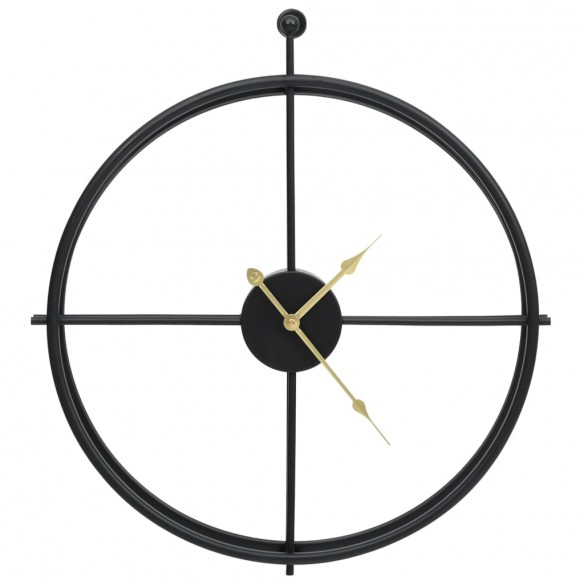 Horloge murale Noir 52 cm Fer