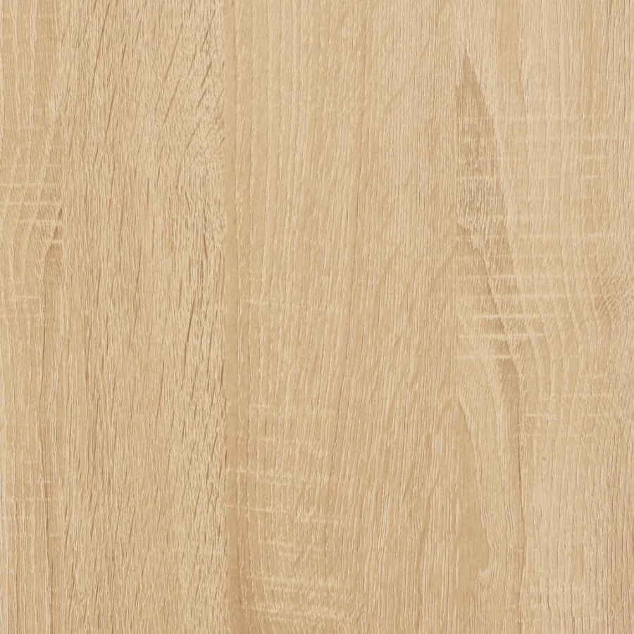 Bureau chêne sonoma 100x50x75 cm bois d'ingénierie et fer