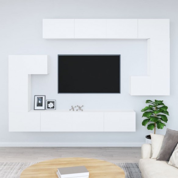 Meuble TV mural Blanc 