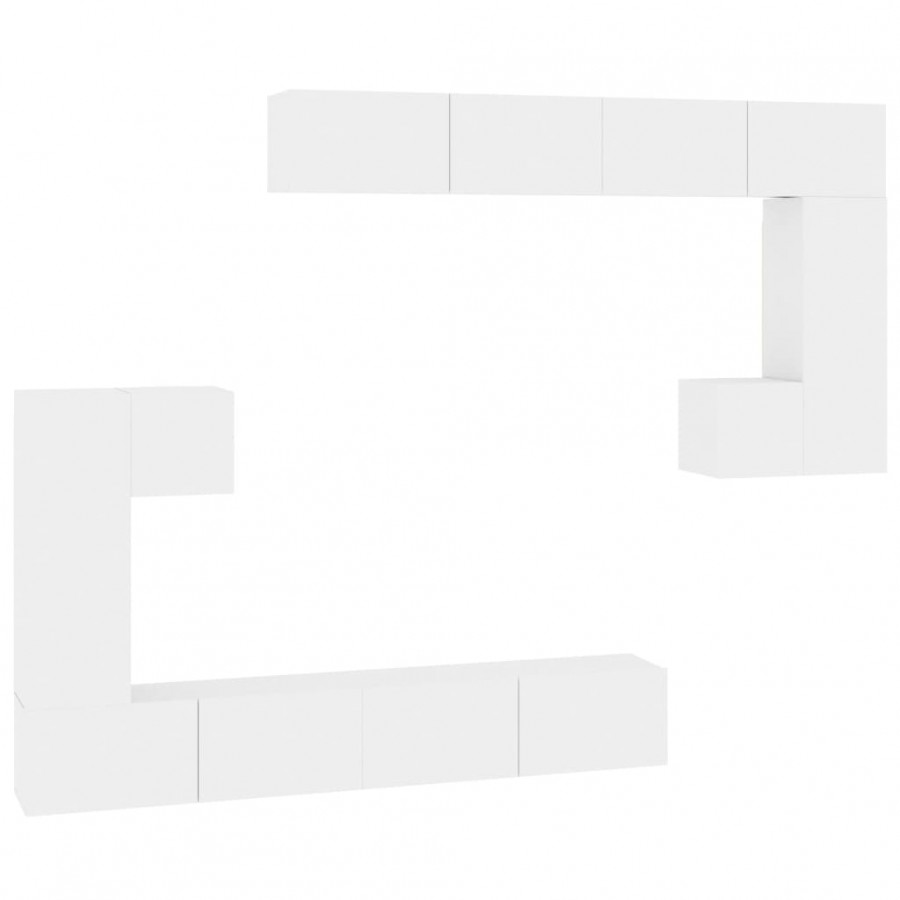 Meuble TV mural Blanc 