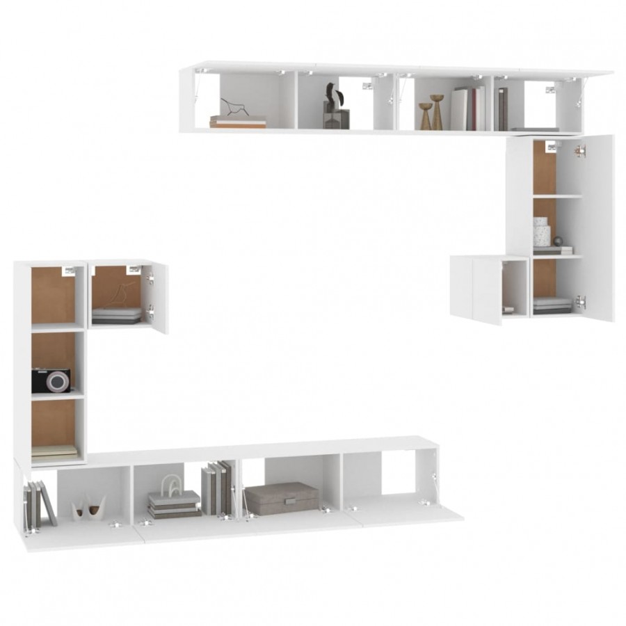 Meuble TV mural Blanc 