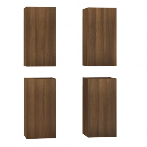 Meubles TV 4 pcs Chêne marron 30,5x30x60 cm 