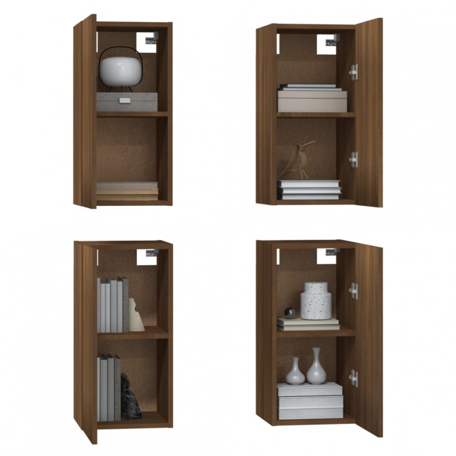 Meubles TV 4 pcs Chêne marron 30,5x30x60 cm 