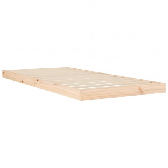 Lit 90x200 cm Bois de pin massif