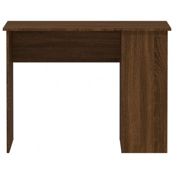 Bureau chêne marron 100x55x75 cm bois d'ingénierie