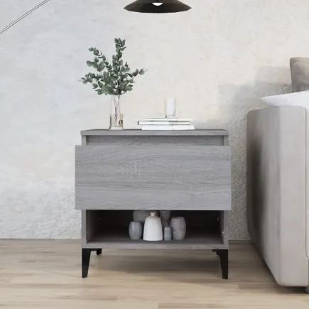 Table d'appoint Sonoma gris 50x46x50 cm 