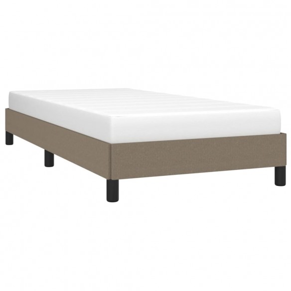Lit Taupe 80 x 200 cm Tissu