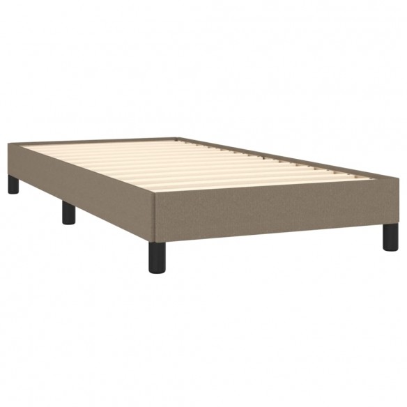 Lit Taupe 80 x 200 cm Tissu