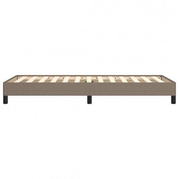 Lit Taupe 80 x 200 cm Tissu