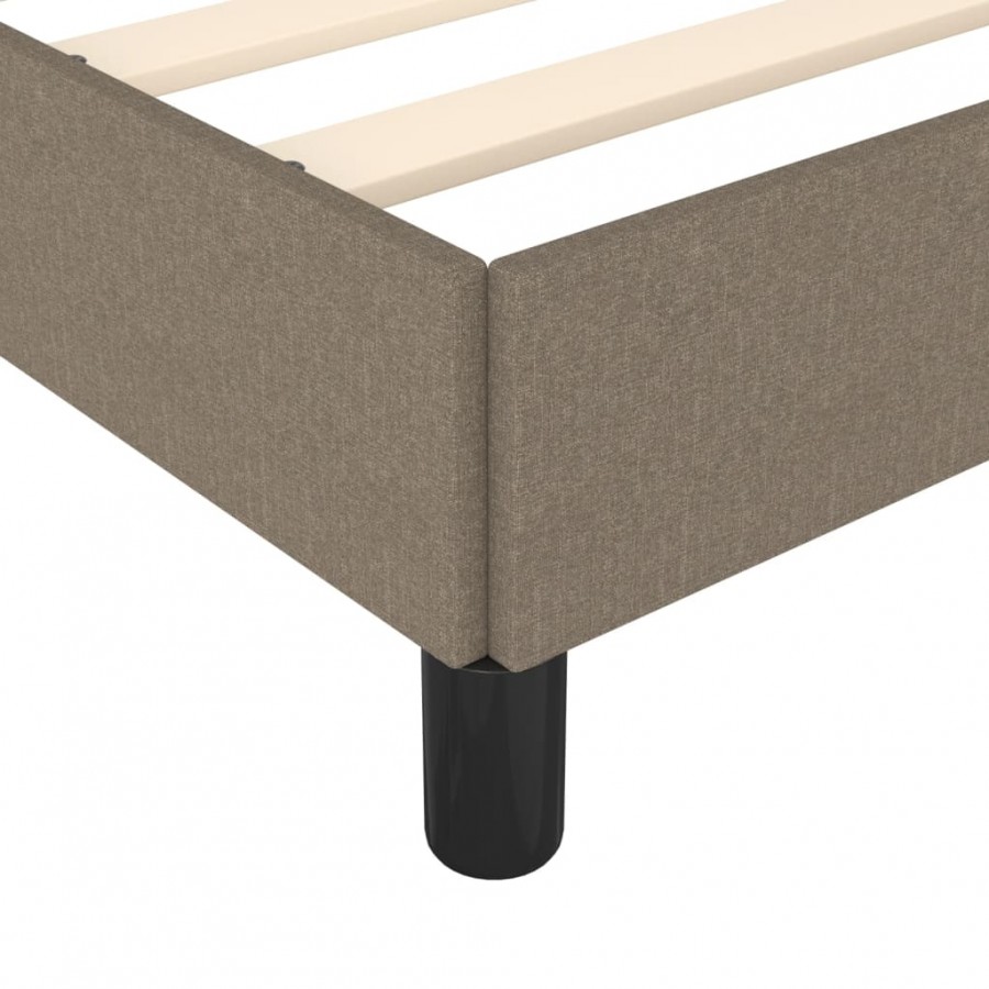 Lit Taupe 80 x 200 cm Tissu