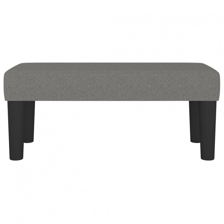 Banc Gris foncé 70x30x30 cm Tissu