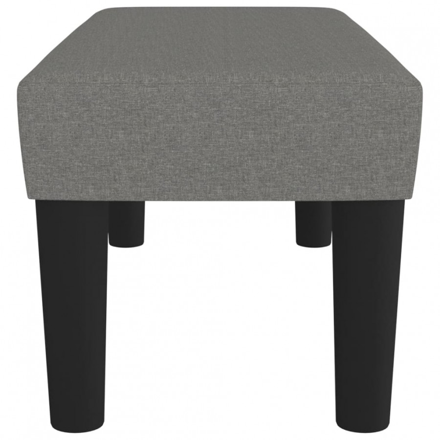 Banc Gris foncé 70x30x30 cm Tissu