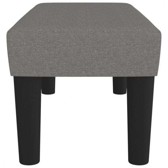 Banc Gris foncé 70x30x30 cm Tissu