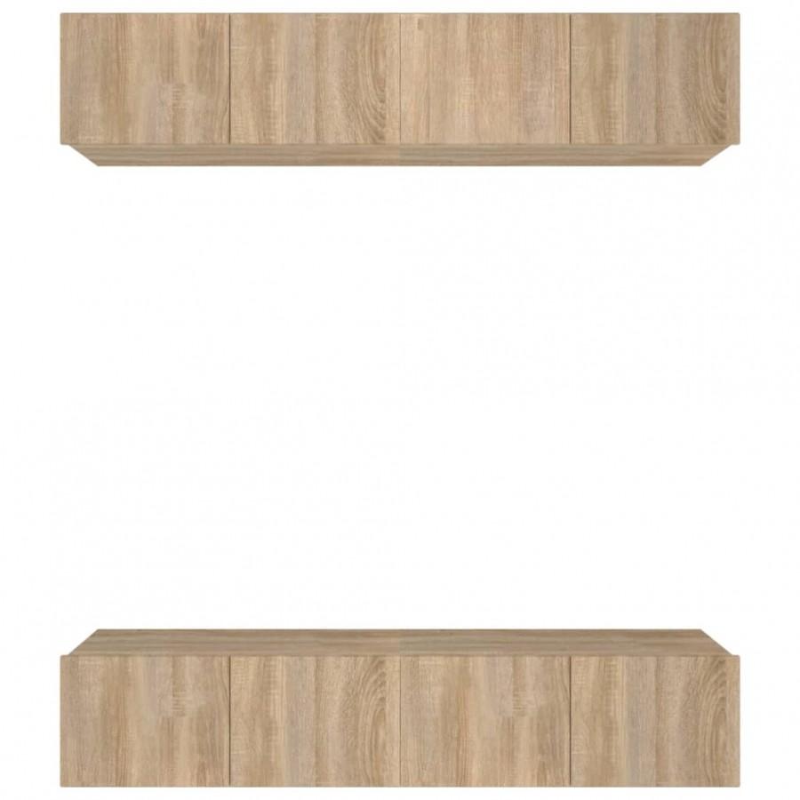 Meubles TV 4 pcs Chêne Sonoma 80x30x30 cm 
