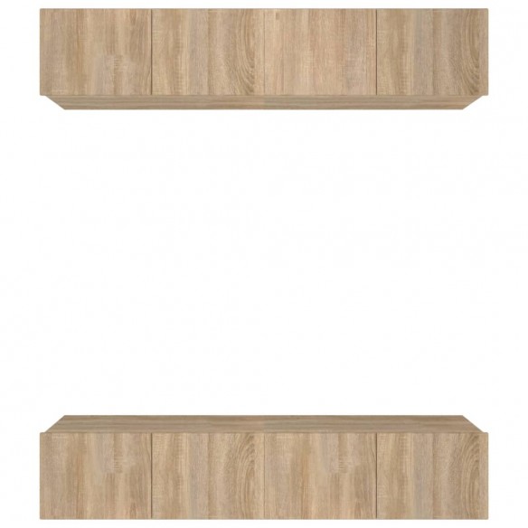 Meubles TV 4 pcs Chêne Sonoma 80x30x30 cm 