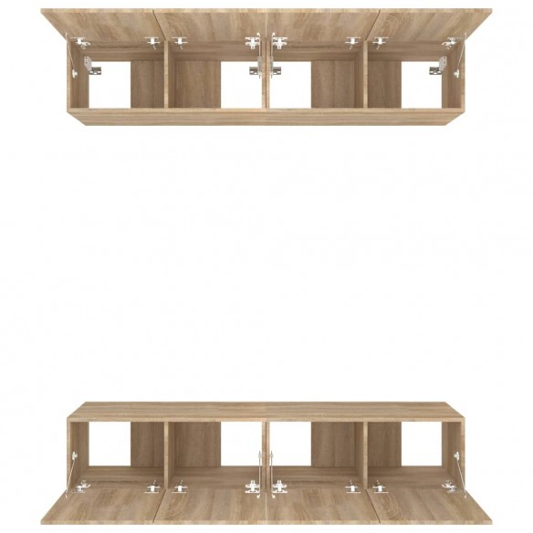 Meubles TV 4 pcs Chêne Sonoma 80x30x30 cm 
