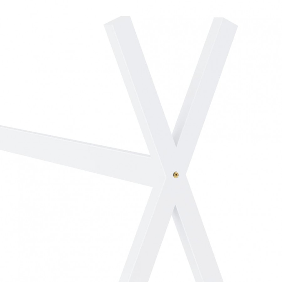 Lit d'enfant Blanc Bois de pin massif 80x160 cm