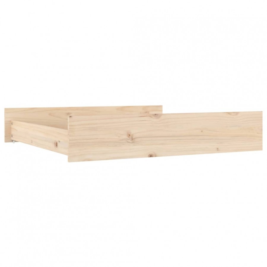 Tiroirs de lit 2 pcs bois de pin massif