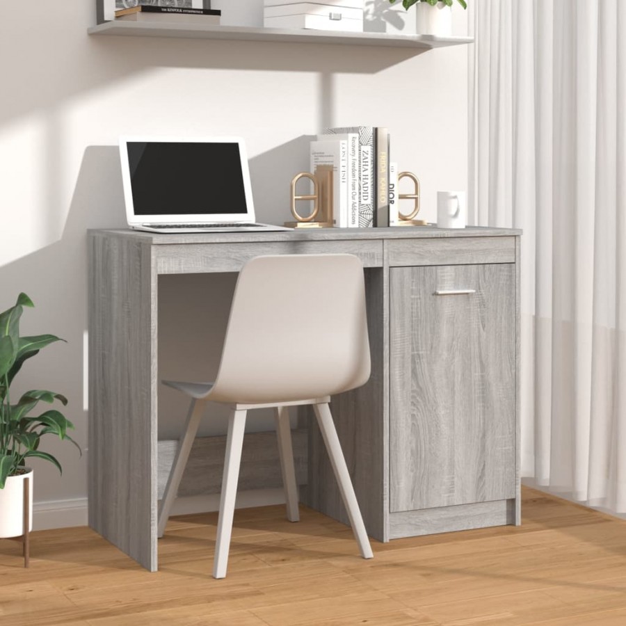 Bureau Sonoma gris 100x50x76 cm 